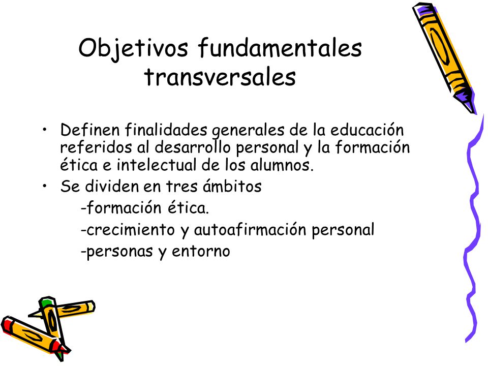 Objetivos fundamentales transversales