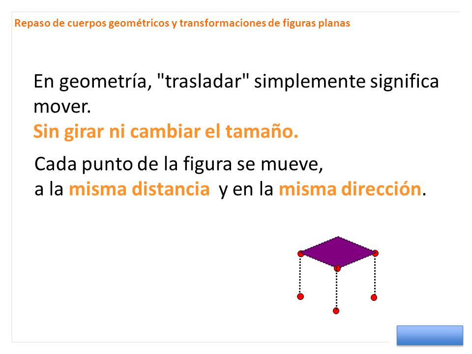 Repaso de cuerpos geométricos y transformaciones de figuras planas