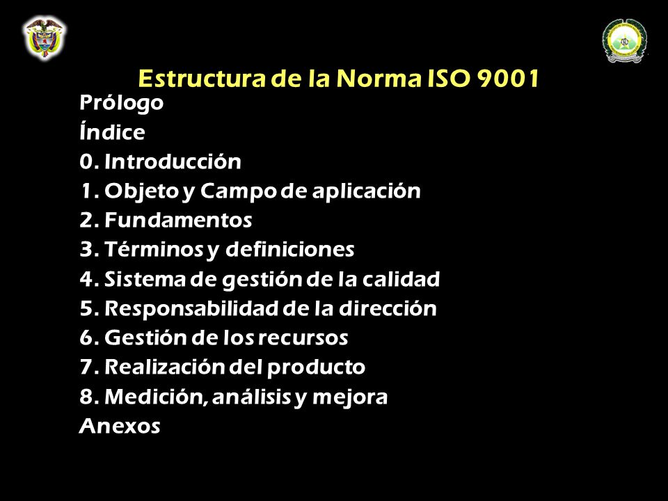 Estructura de la Norma ISO 9001
