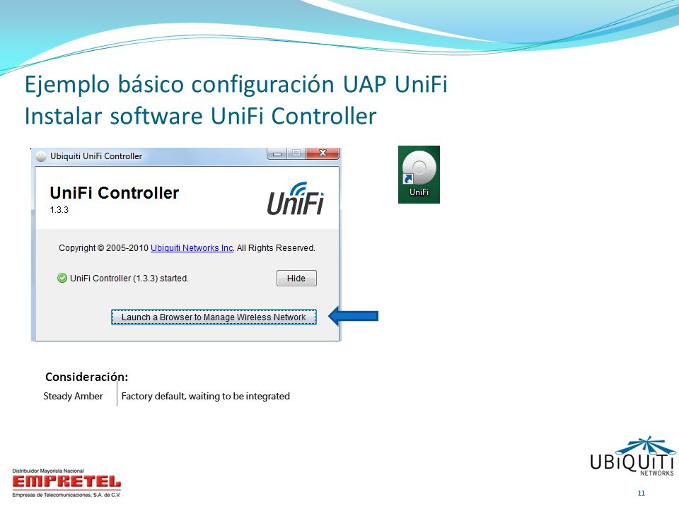 Ejemplo básico configuración UAP UniFi Instalar software UniFi Controller