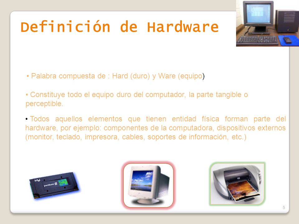 Definición de Hardware