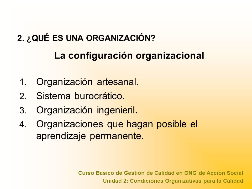 La configuración organizacional