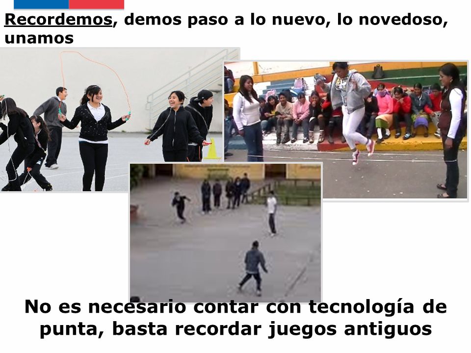 Recordemos, demos paso a lo nuevo, lo novedoso, unamos