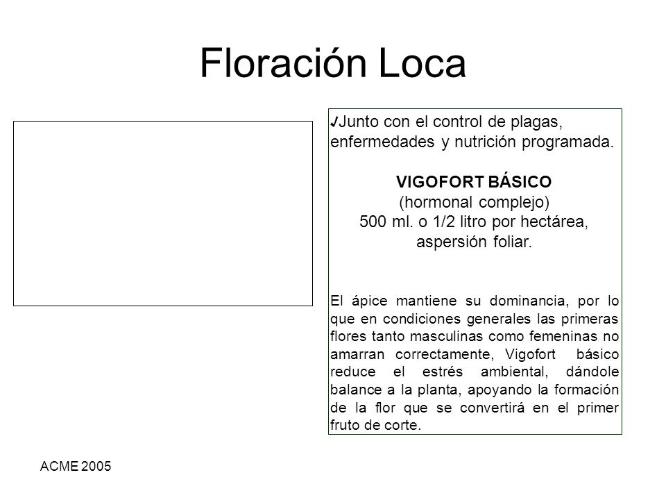 500 ml. o 1/2 litro por hectárea, aspersión foliar.