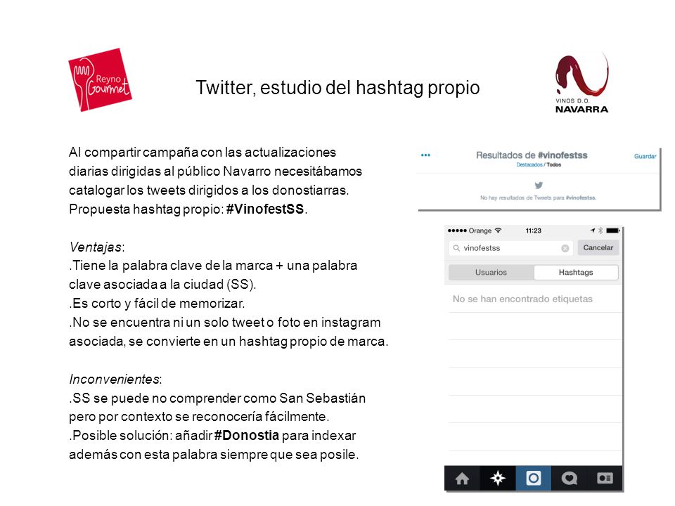 Twitter, estudio del hashtag propio