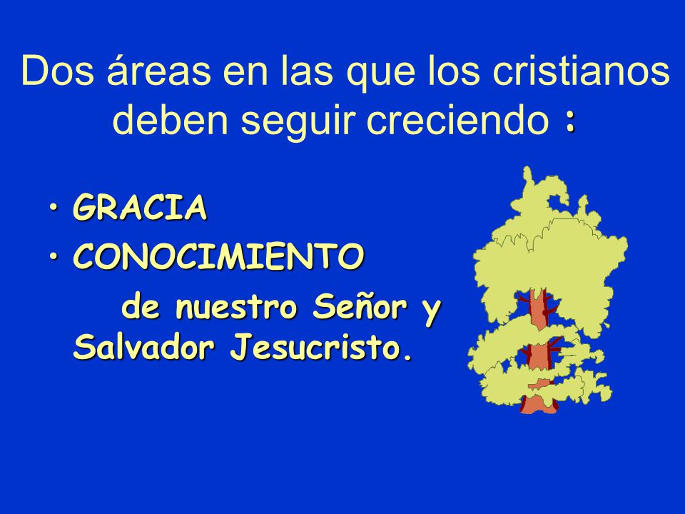 Dos áreas en las que los cristianos deben seguir creciendo :