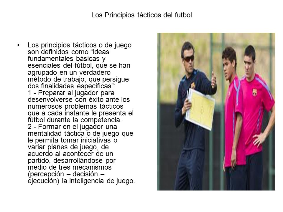 Los Principios tácticos del futbol