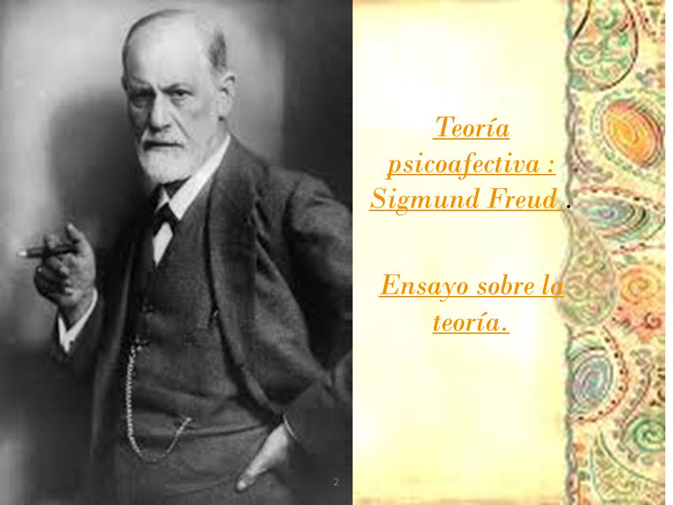 Teoría psicoafectiva : Sigmund Freud . Ensayo sobre la teoría.