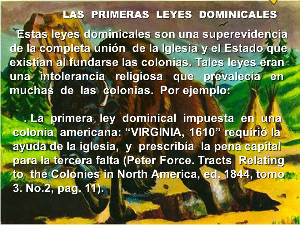 de la completa unión de la Iglesia y el Estado que