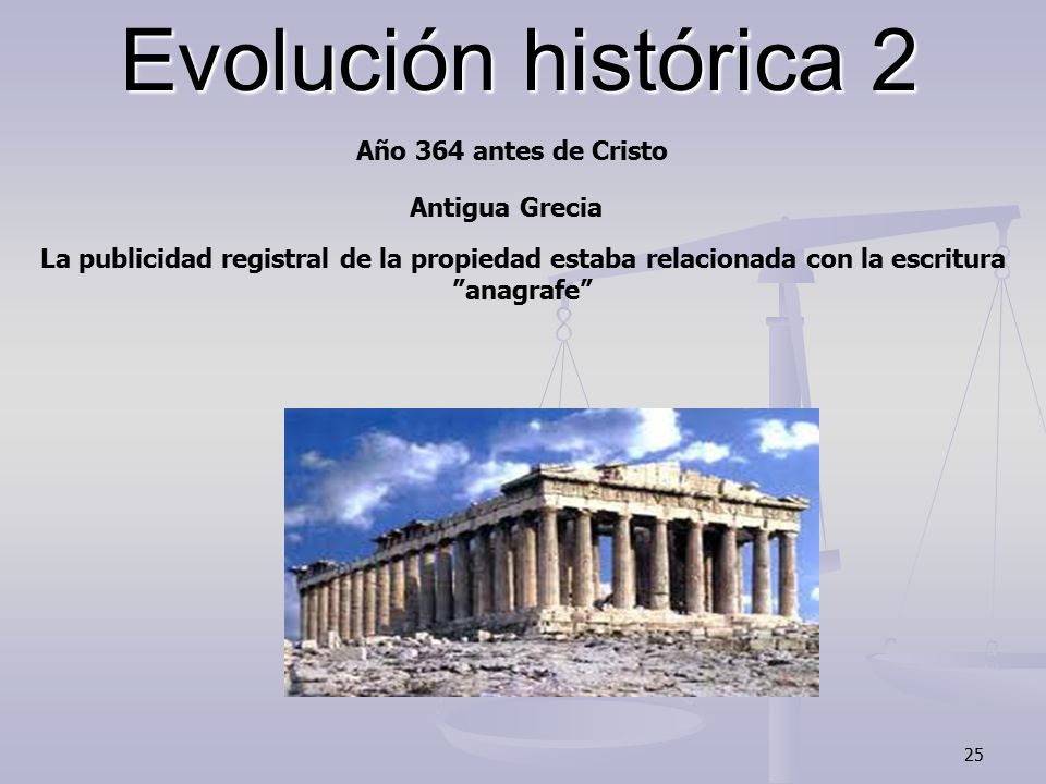 Evolución histórica 2 Año 364 antes de Cristo Antigua Grecia