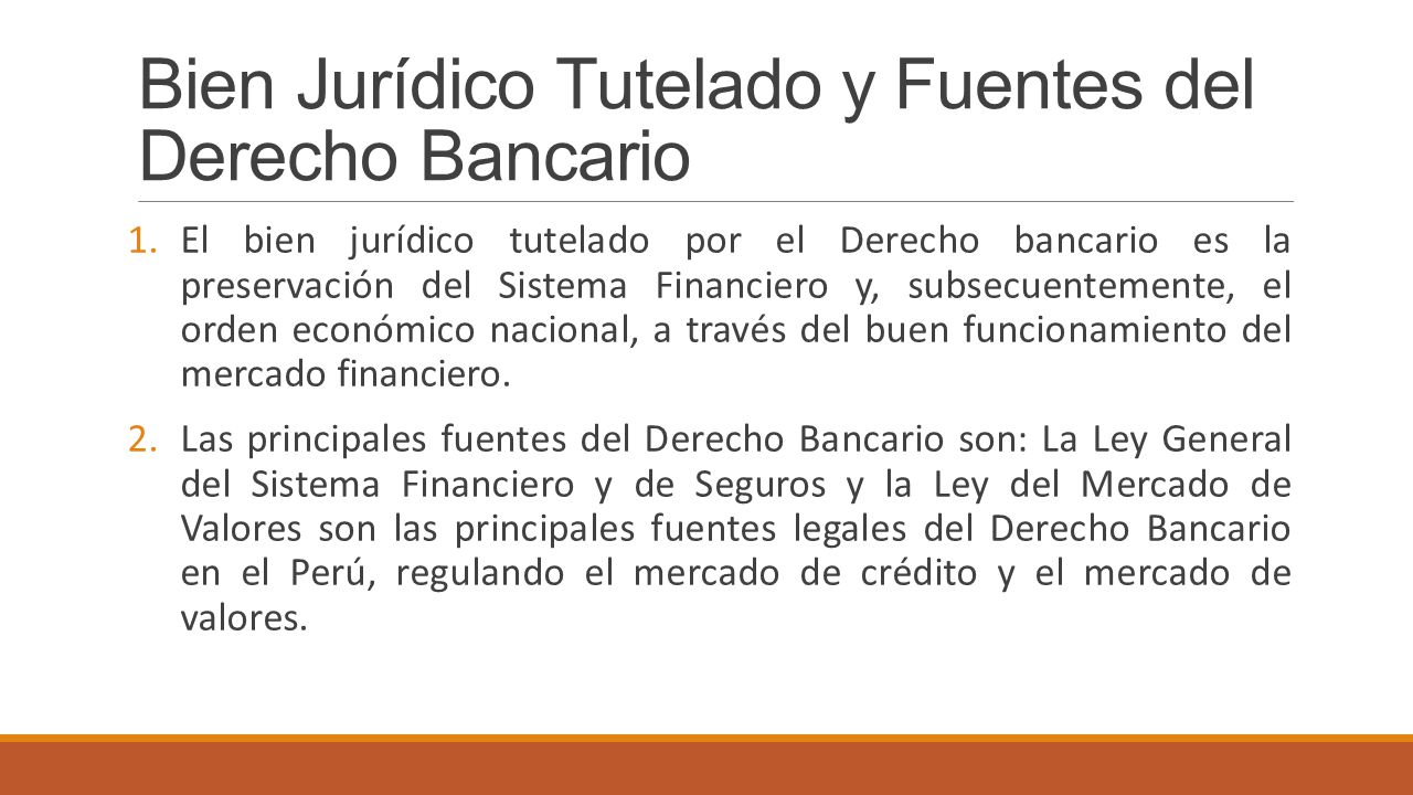 El Derecho Bancario y Financiero - ppt descargar
