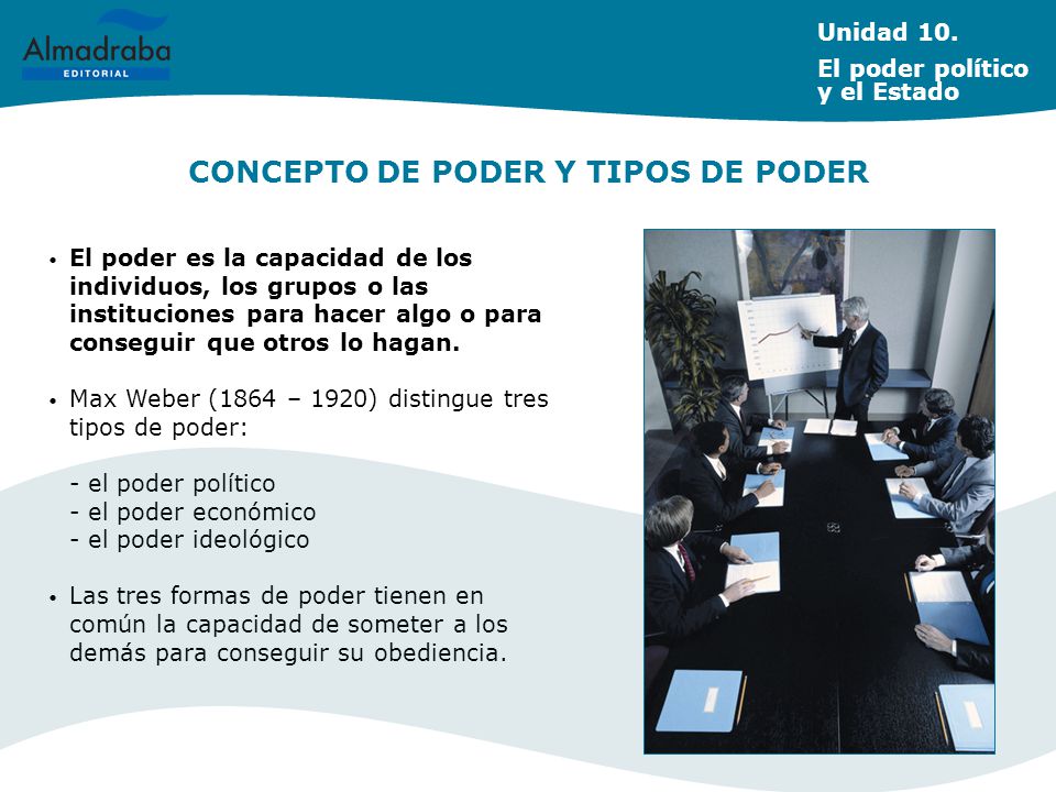 CONCEPTO DE PODER Y TIPOS DE PODER