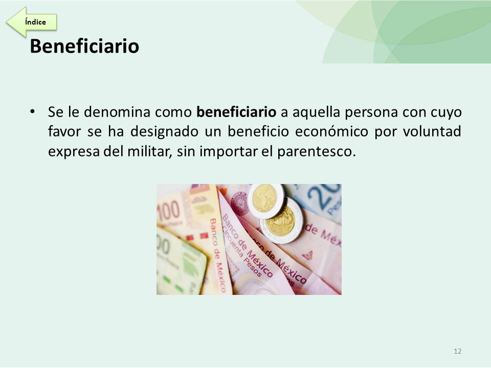 Índice Beneficiario.
