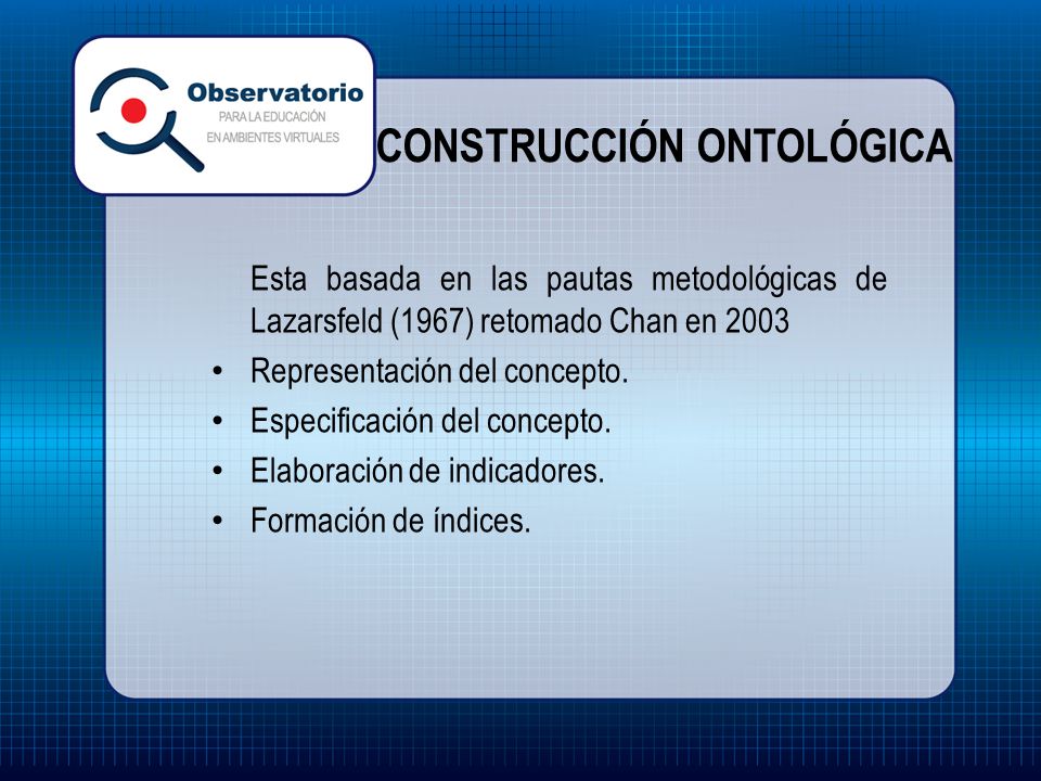 CONSTRUCCIÓN ONTOLÓGICA