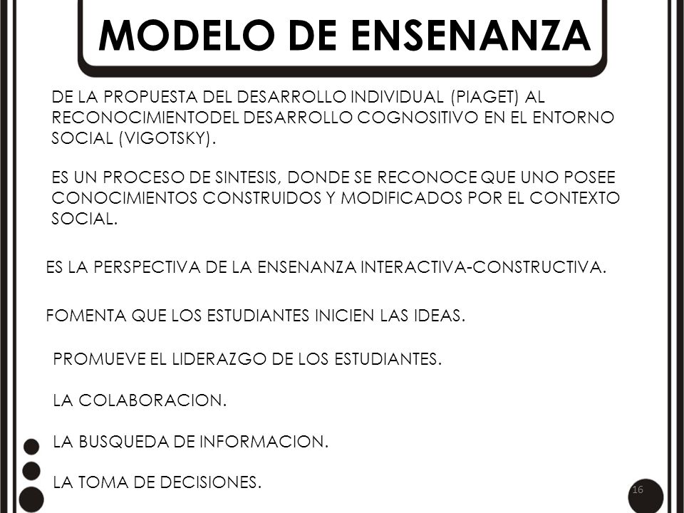 MODELO DE ENSENANZA DE LA PROPUESTA DEL DESARROLLO INDIVIDUAL (PIAGET) AL. RECONOCIMIENTODEL DESARROLLO COGNOSITIVO EN EL ENTORNO.