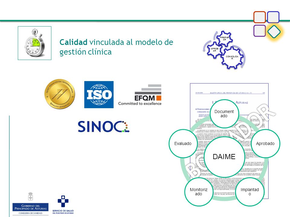 BORRADOR Calidad vinculada al modelo de gestión clínica 2013 DAIME 8