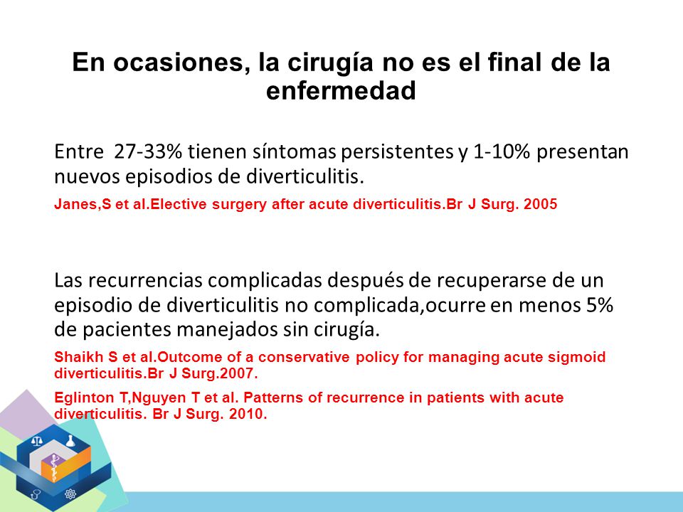 En ocasiones, la cirugía no es el final de la enfermedad