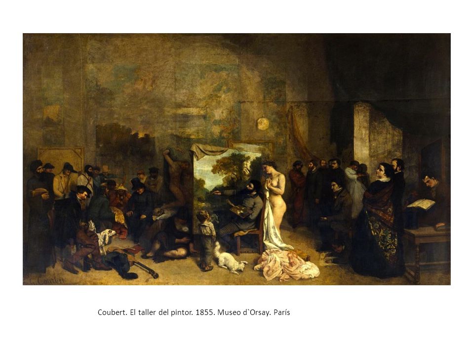 Coubert. El taller del pintor Museo d`Orsay. París