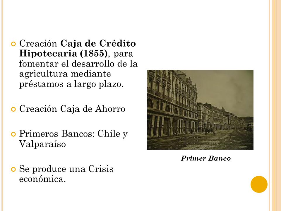 Creación Caja de Ahorro Primeros Bancos: Chile y Valparaíso