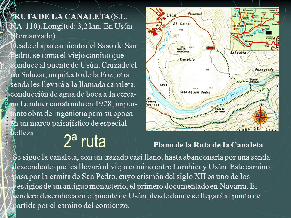RUTA DE LA CANALETA (S. L. NA-110). Longitud: 3,2 km