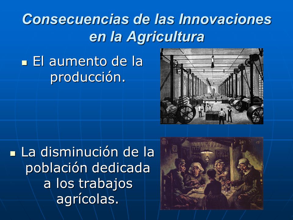 Consecuencias de las Innovaciones en la Agricultura