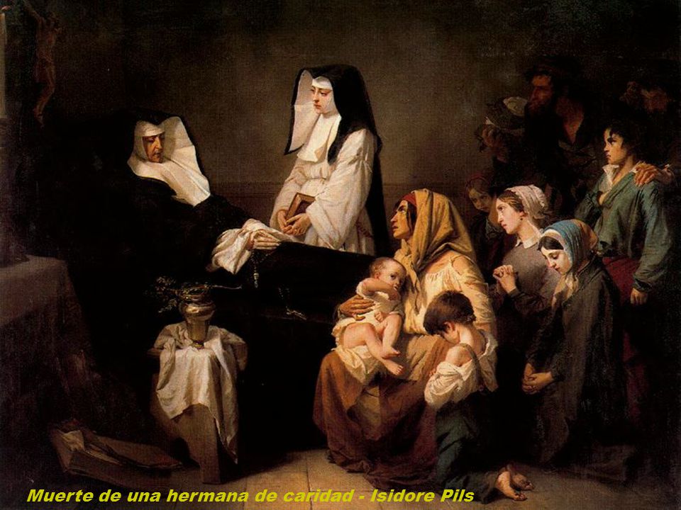 Muerte de una hermana de caridad - Isidore Pils