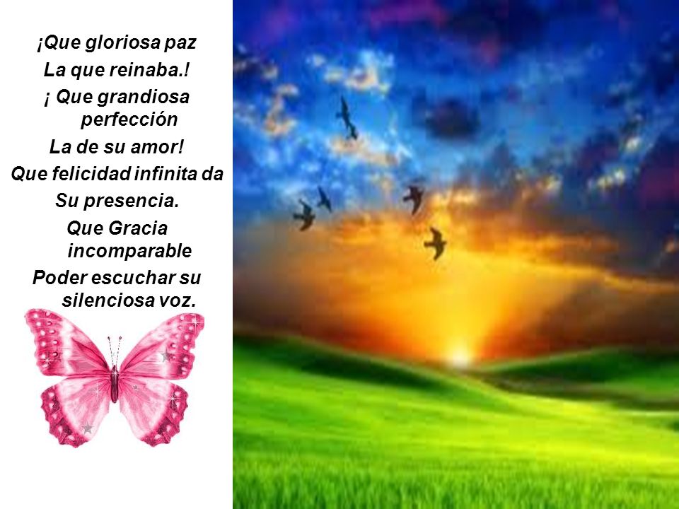 ¡ Que grandiosa perfección La de su amor! Que felicidad infinita da