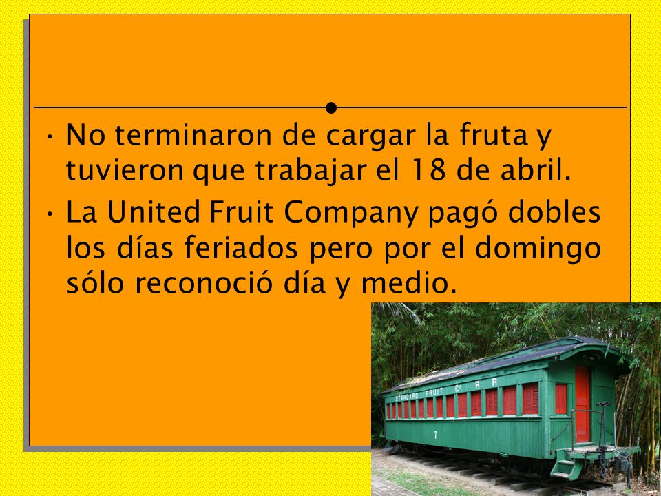 No terminaron de cargar la fruta y tuvieron que trabajar el 18 de abril.