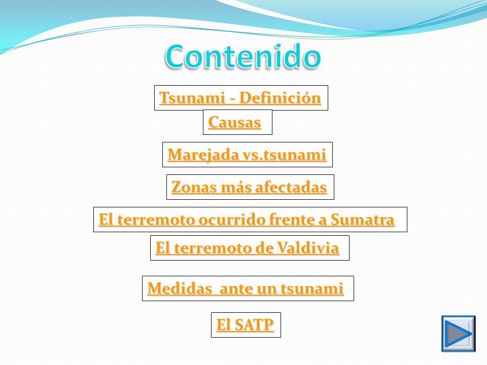 Tsunami - Definición Causas. Marejada vs.tsunami. Zonas más afectadas. El terremoto ocurrido frente a Sumatra.