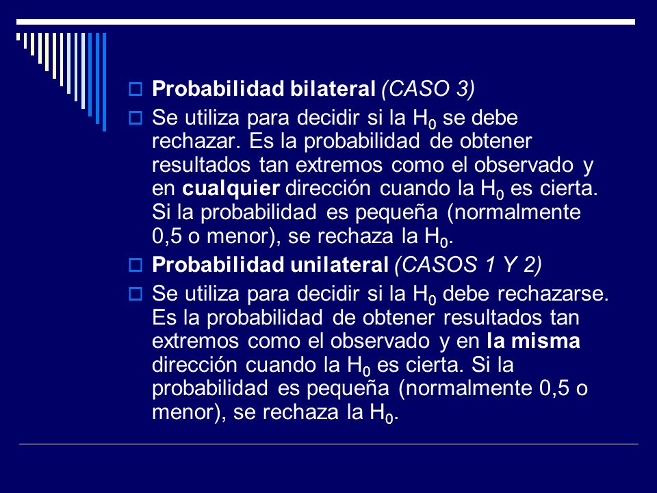 Probabilidad bilateral (CASO 3)