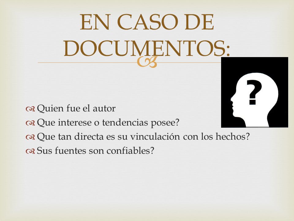 EN CASO DE DOCUMENTOS: Quien fue el autor