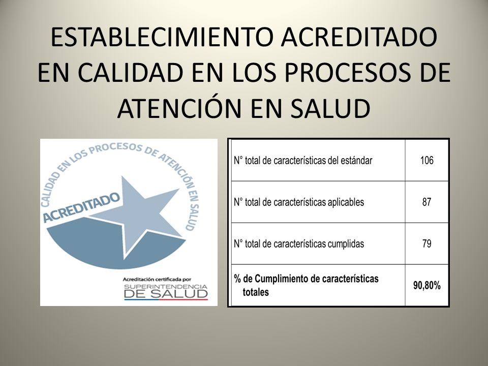 ESTABLECIMIENTO ACREDITADO EN CALIDAD EN LOS PROCESOS DE ATENCIÓN EN SALUD