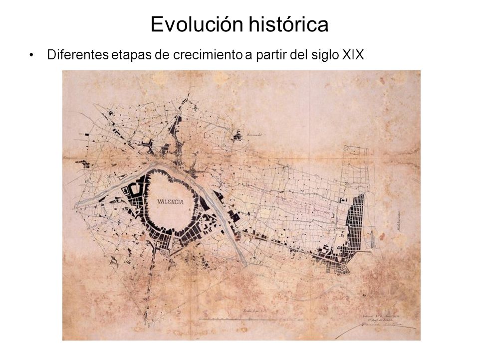 Evolución histórica Diferentes etapas de crecimiento a partir del siglo XIX