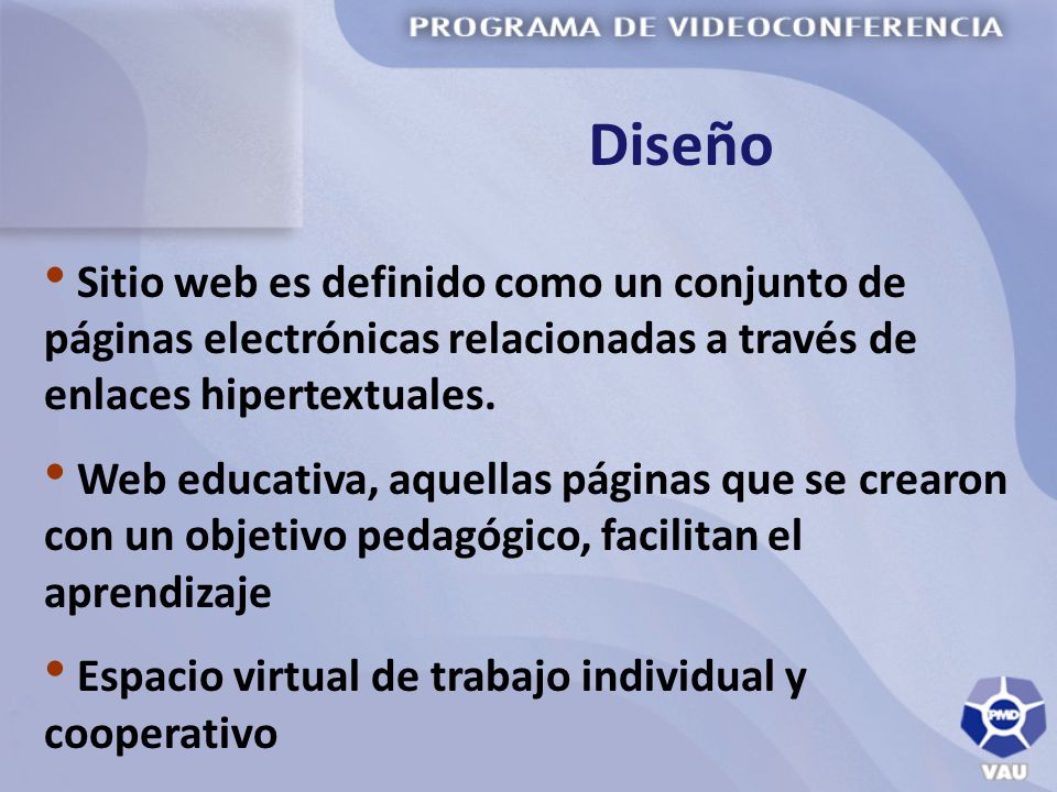 Diseño Sitio web es definido como un conjunto de páginas electrónicas relacionadas a través de enlaces hipertextuales.