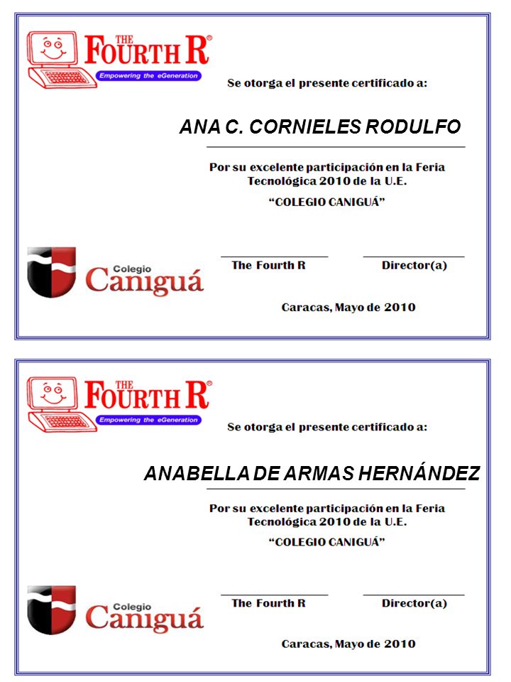 ANA C. CORNIELES RODULFO ANABELLA DE ARMAS HERNÁNDEZ