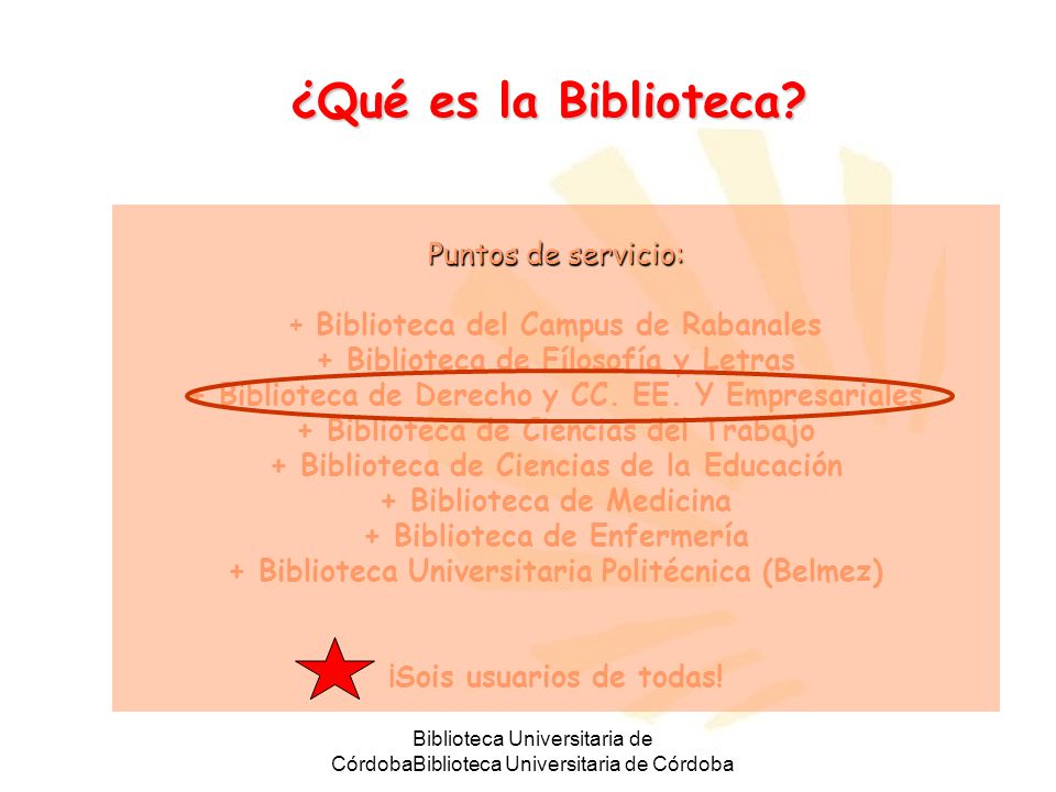 ¿Qué es la Biblioteca Puntos de servicio: