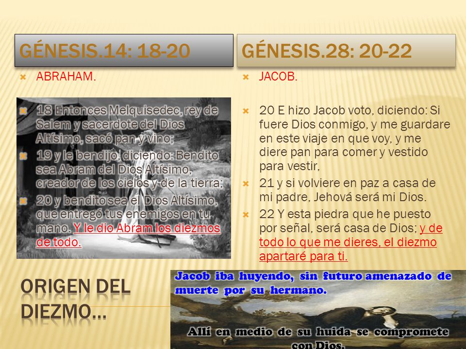 Allí en medio de su huida se compromete con Dios.