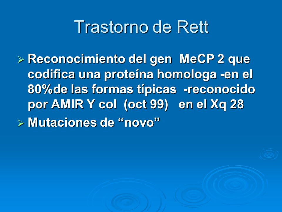 Trastorno de Rett