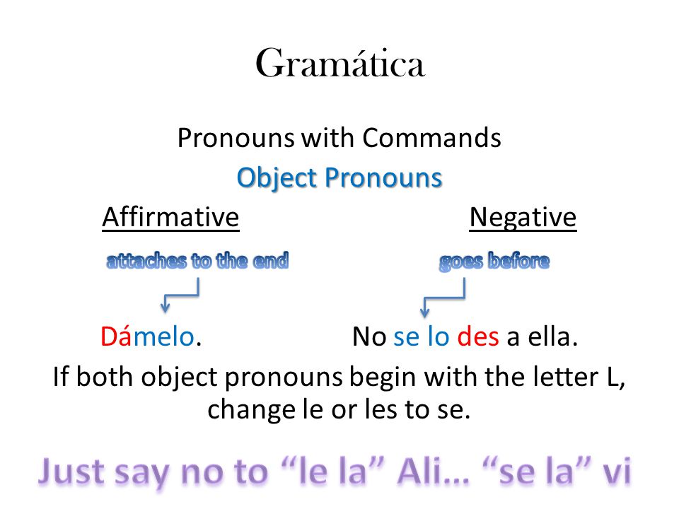 Just say no to le la Ali… se la vi