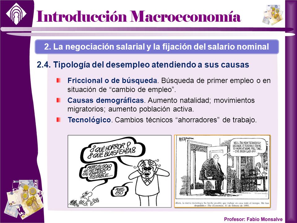 2.4. Tipología del desempleo atendiendo a sus causas