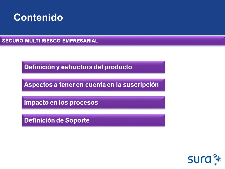 Contenido Definición y estructura del producto