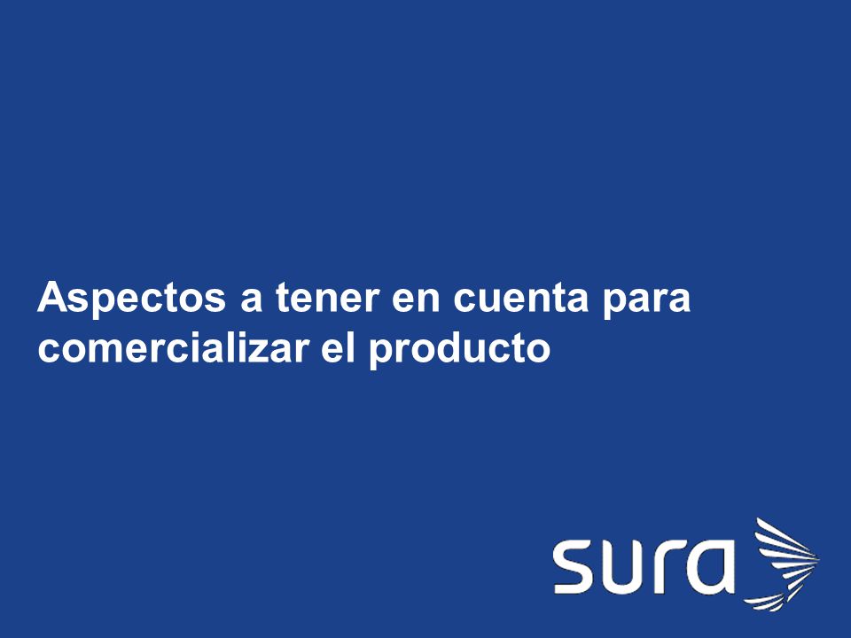 Aspectos a tener en cuenta para comercializar el producto