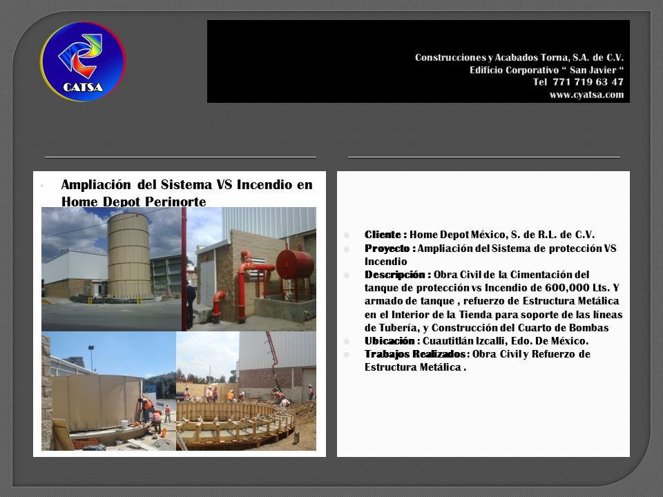 Ampliación del Sistema VS Incendio en Home Depot Perinorte