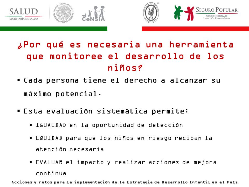 ¿Por qué es necesaria una herramienta que monitoree el desarrollo de los niños