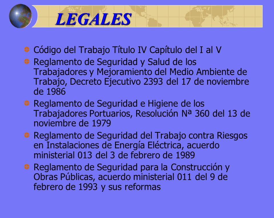 LEGALES Código del Trabajo Título IV Capítulo del I al V