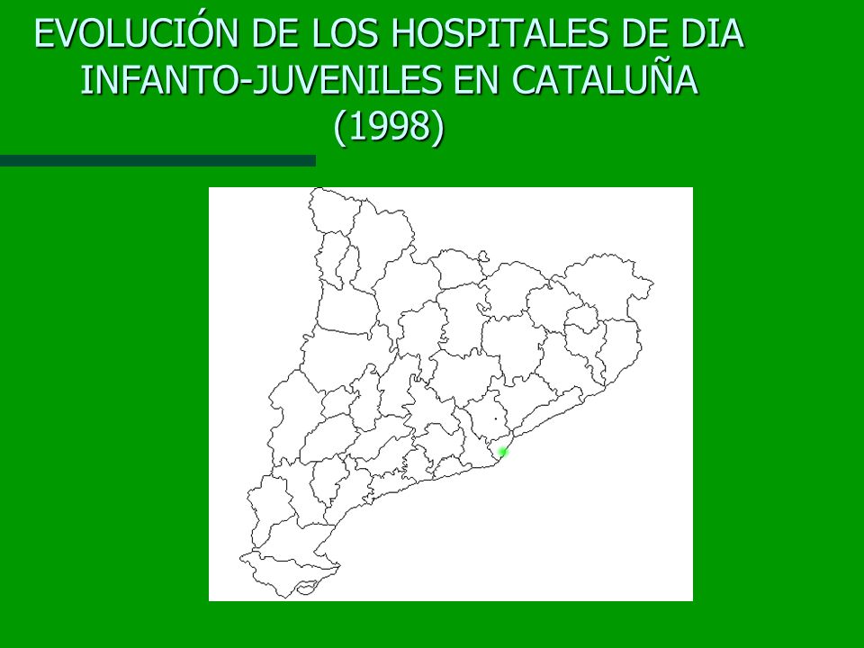 EVOLUCIÓN DE LOS HOSPITALES DE DIA INFANTO-JUVENILES EN CATALUÑA (1998)