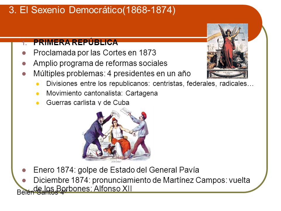 3. El Sexenio Democrático( )