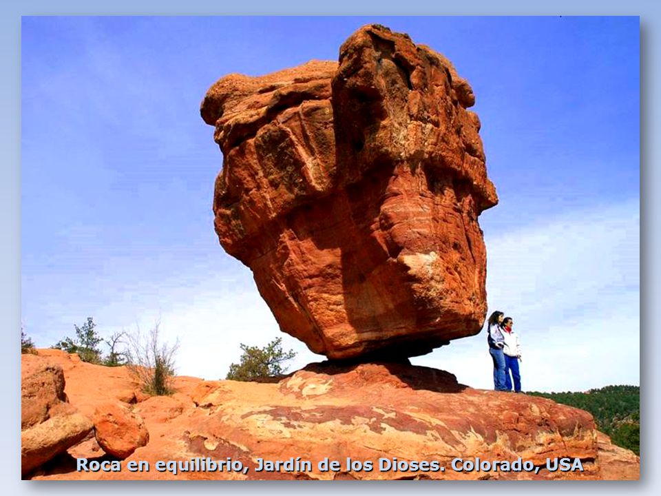 Roca en equilibrio, Jardín de los Dioses. Colorado, USA