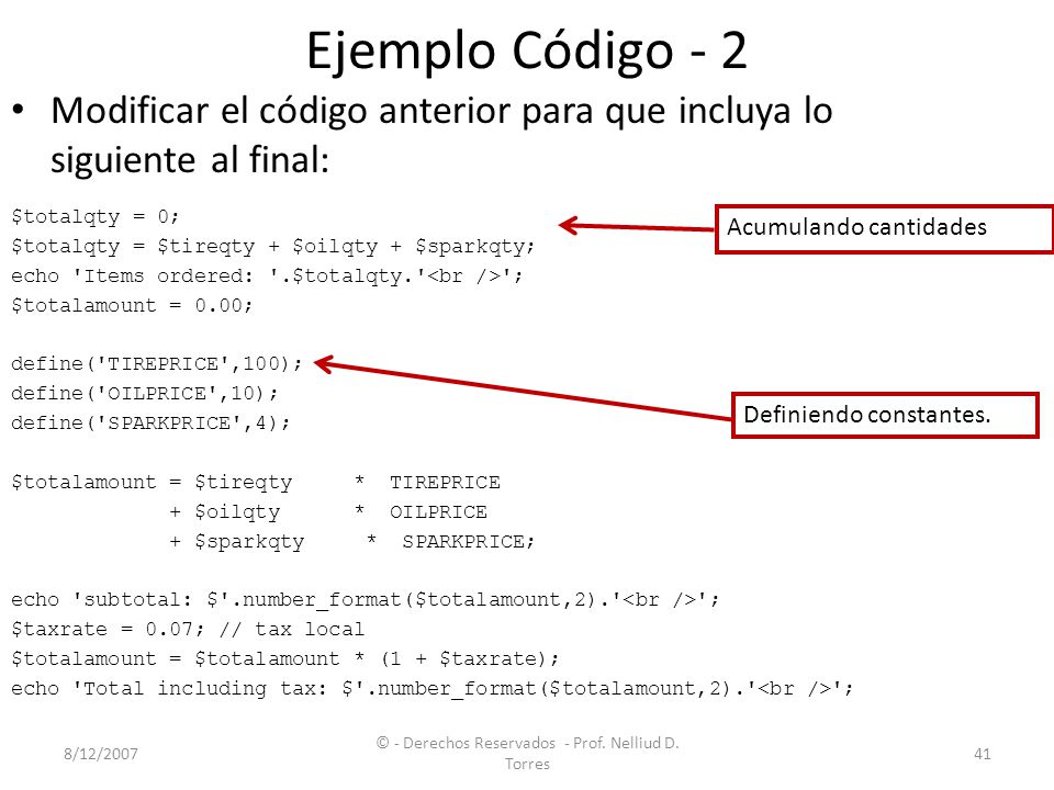 © - Derechos Reservados - Prof. Nelliud D. Torres