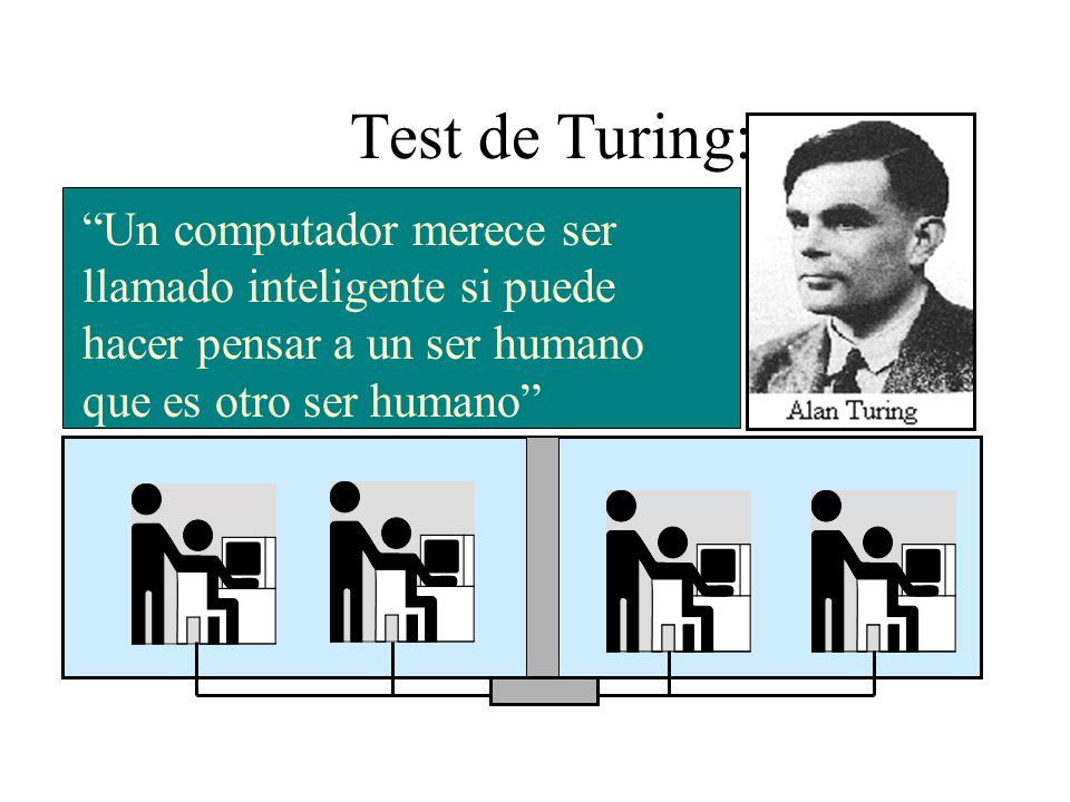 Test de Turing: Un computador merece ser llamado inteligente si puede